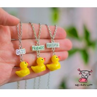 Кулон для троих друзей "Best Friends Forever. Уточки". Цена за набор